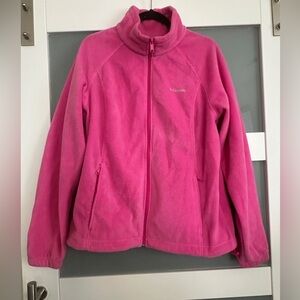 Columbia Hot Pink Fleece Jacket-Women’s XL